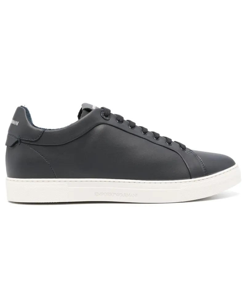 Emporio Armani Sneakers mit Schnürung - Blau Blau