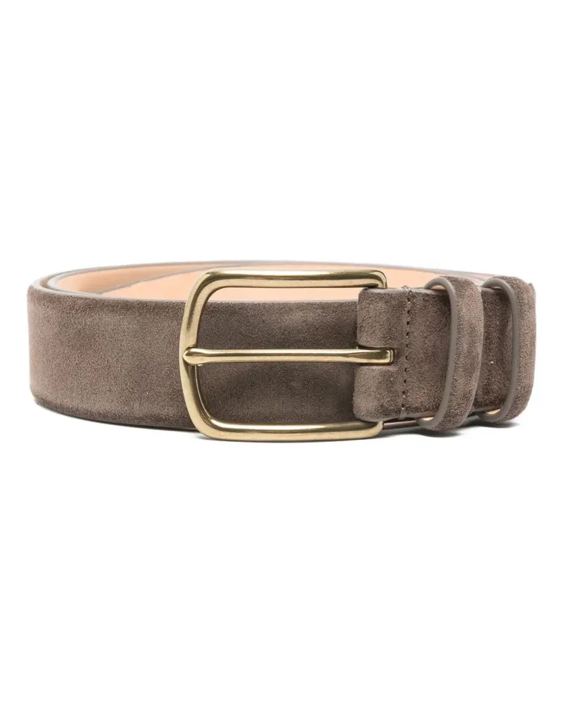 Officine Creative Italia suede buckle belt - Braun Braun