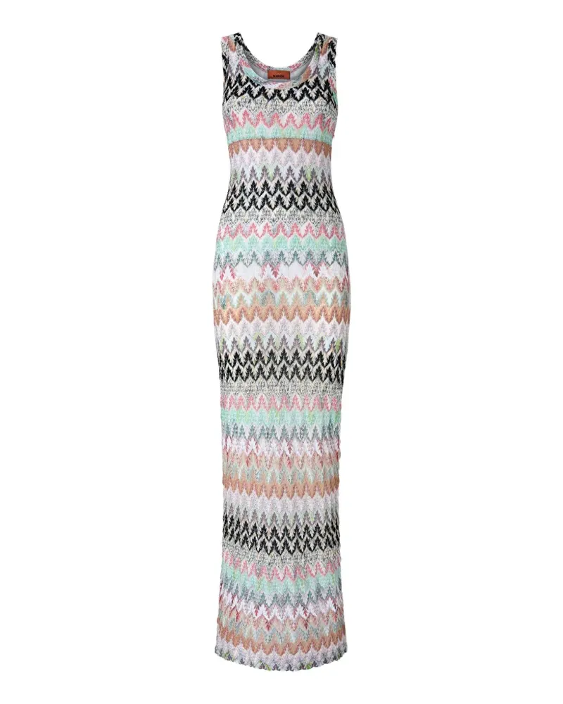 Missoni Kleid mit Zickzackmuster - Weiß Weiß