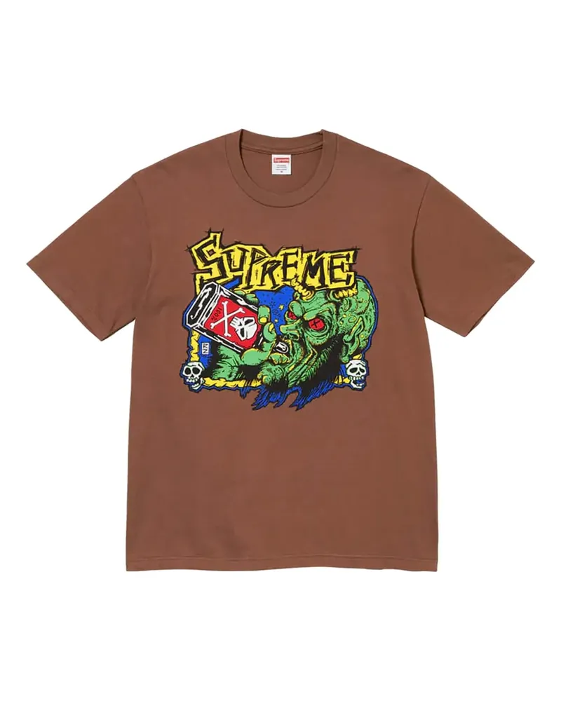 Supreme Being T-Shirt mit grafischem Print - Braun Braun