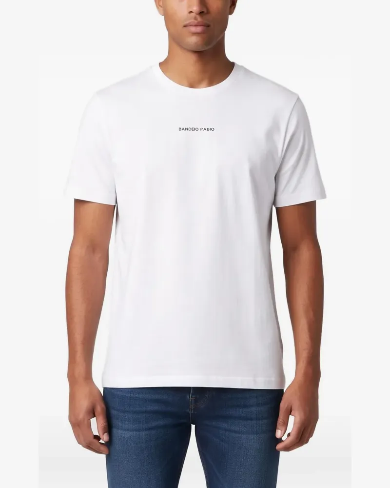 Sandro T-Shirt mit Logo-Stickerei - Weiß Weiß