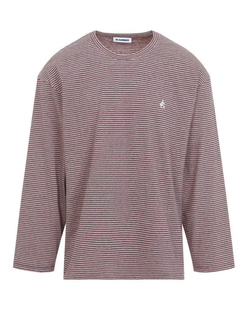 Jil Sander striped long-sleeve T-shirt - Rot Rot