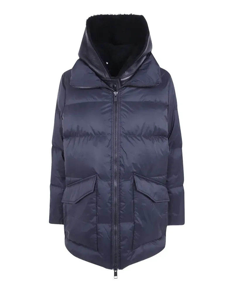 Yves Salomon hooded padded jacket - Schwarz Schwarz