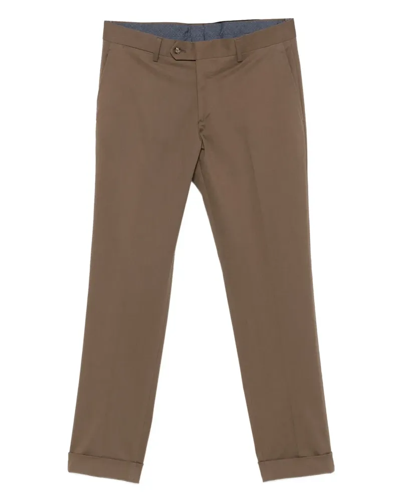 BARBA Hose mit Umschlag - Braun Braun