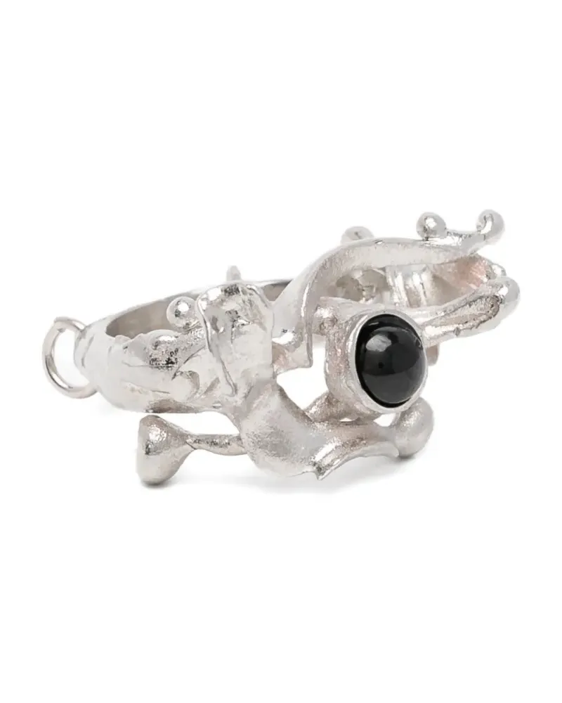 Yohji Yamamoto Modellierter Ring - Silber Silber