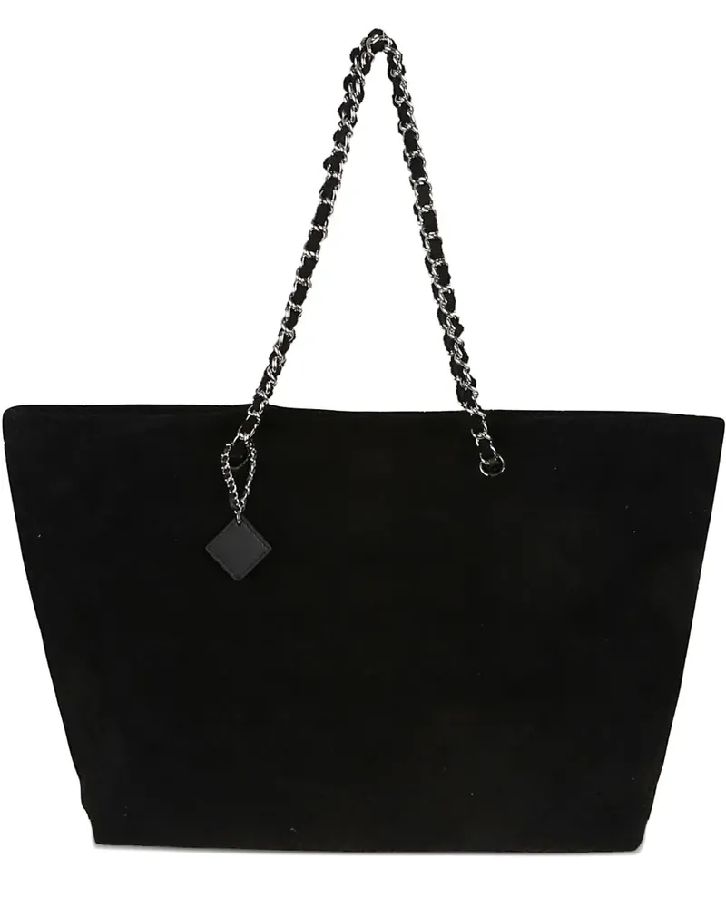 Tory Burch Ella Tote Bag mit Kettenriemen - Schwarz Schwarz