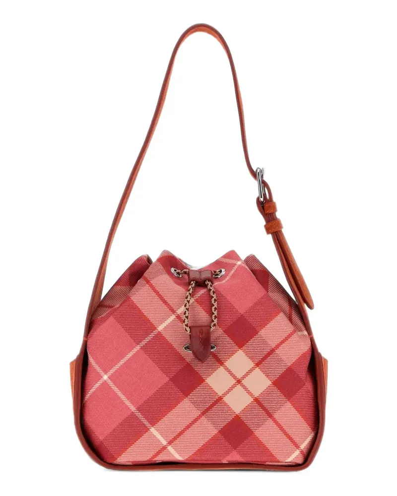 Vivienne Westwood Stacey tartan bucket bag - Rot Rot