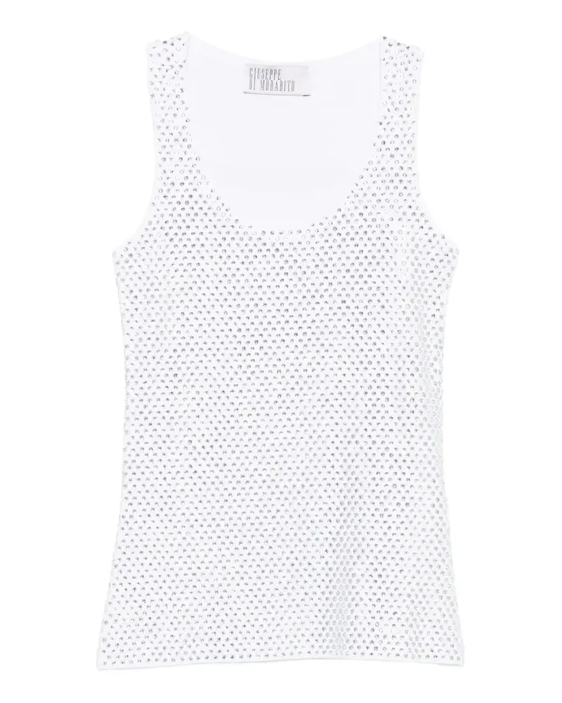 Giuseppe di Morabito Tanktop mit Pailletten - Weiß Weiß