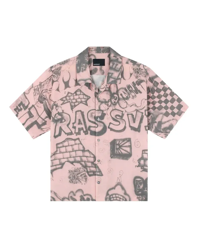 PACCBET RASSVET Spray SS short-sleeve shirt - Rosa Rosa