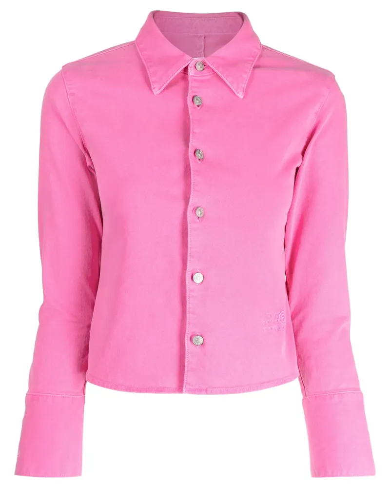 Maison Margiela Schmales Hemd - Rosa Rosa