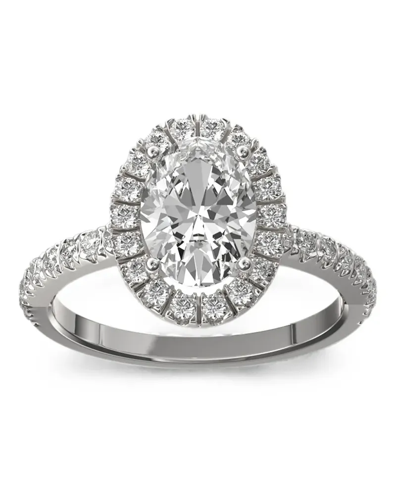 Loyal.e Paris Solitaire Absolue Couronne Ring mit Diamanten - Silber Silber