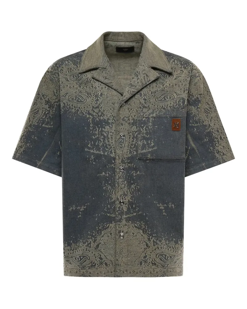Amiri paisley pocket shirt - Grau Grau