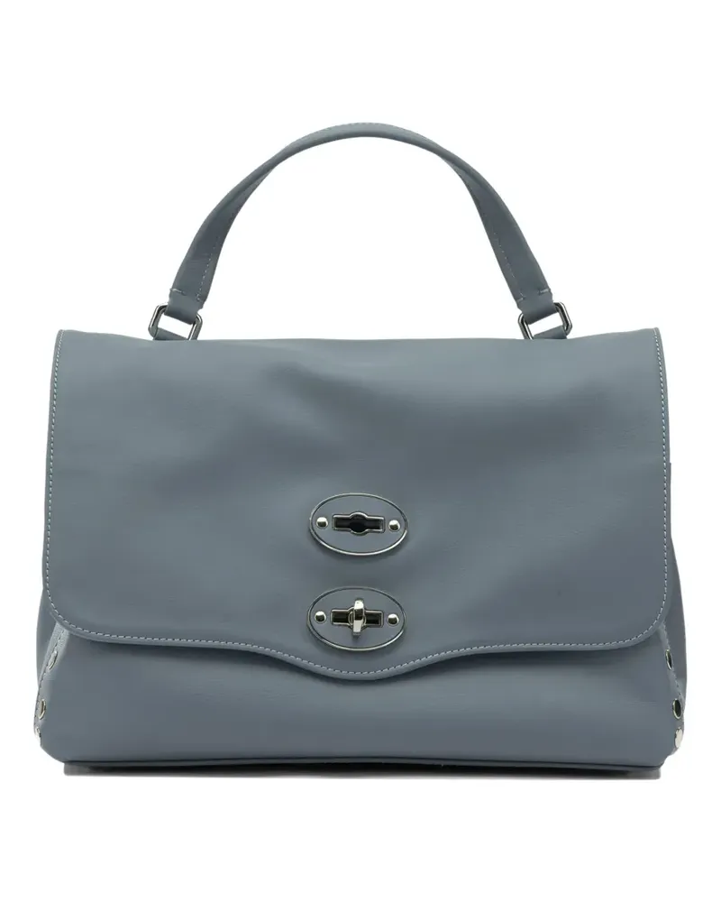 Zanellato Postina Tote Bag mit Nietenverschluss - Grau Grau