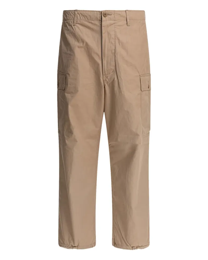 Beams Plus Cargohose mit Knopfverschluss - Nude Nude
