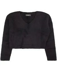 Amiri Cropped-Pullover Schwarz