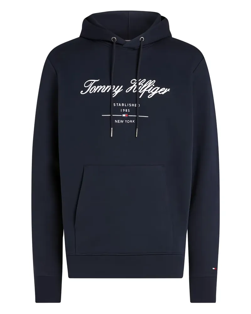 Tommy Hilfiger Hoodie mit Logo-Print - Blau Blau