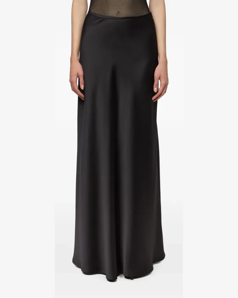 ATU Body Couture satin-finish maxi skirt - Schwarz Schwarz