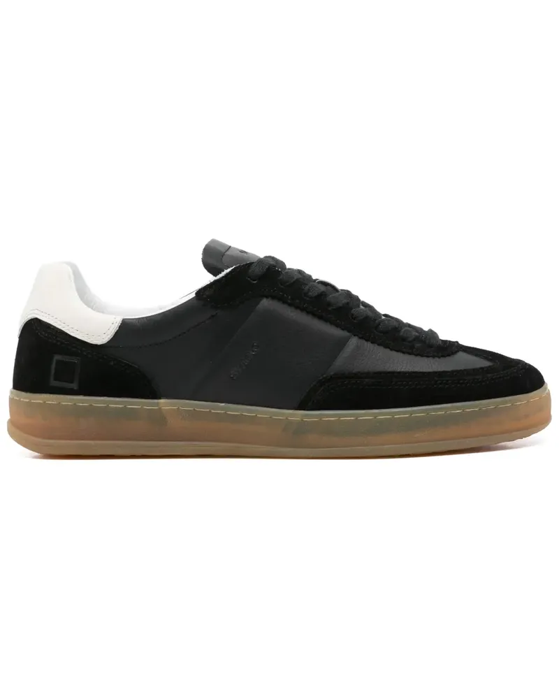 D.A.T.E. Sneakers aus Leder - Schwarz Schwarz
