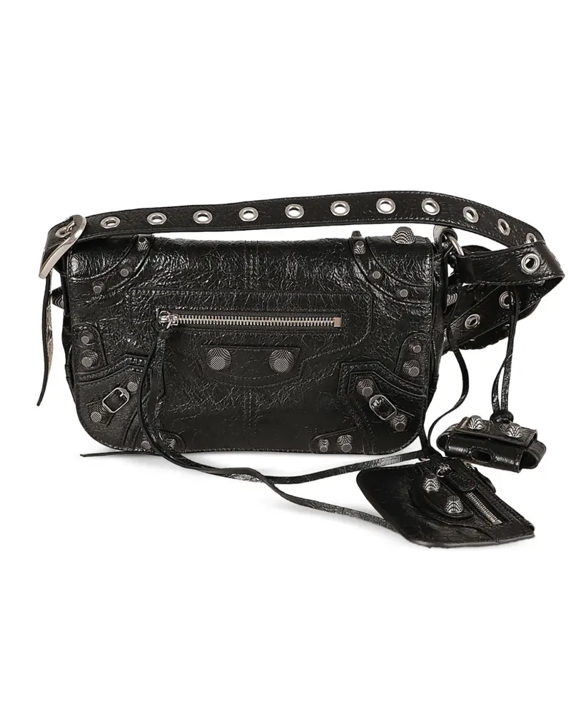 Balenciaga Arena textured-leather shoulder bag - Schwarz Schwarz