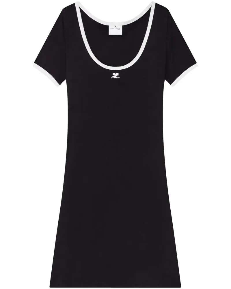Courrèges Holistic Minikleid - Schwarz Schwarz