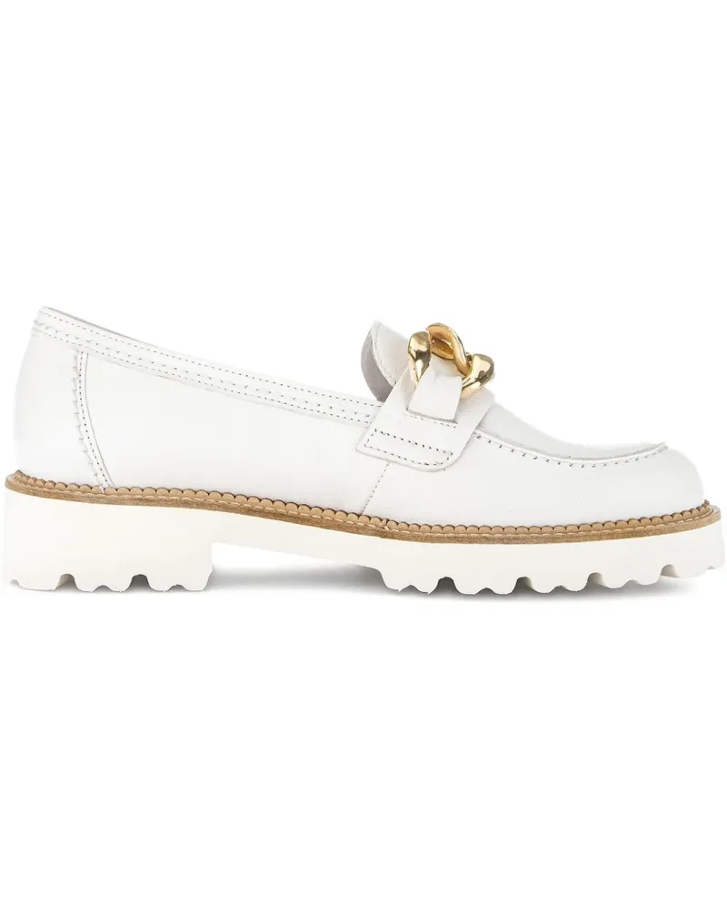 Gabor Loafer mit Zierkette - Weiß Weiß