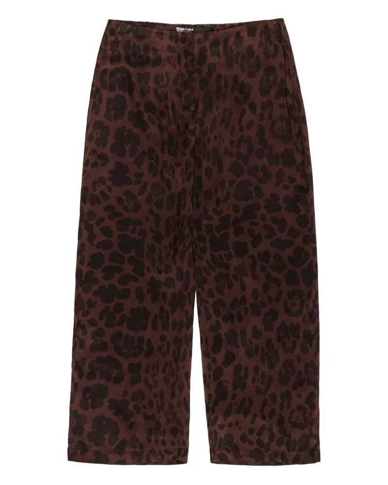 BIMBA Y LOLA Hose mit Leoparden-Print - Braun Braun