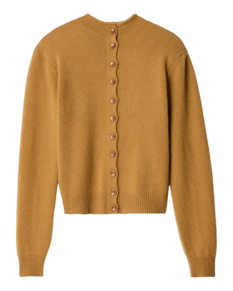 Christophe Lemaire Wendbarer Kaschmirpullover mit Knöpfen - Gelb Gelb