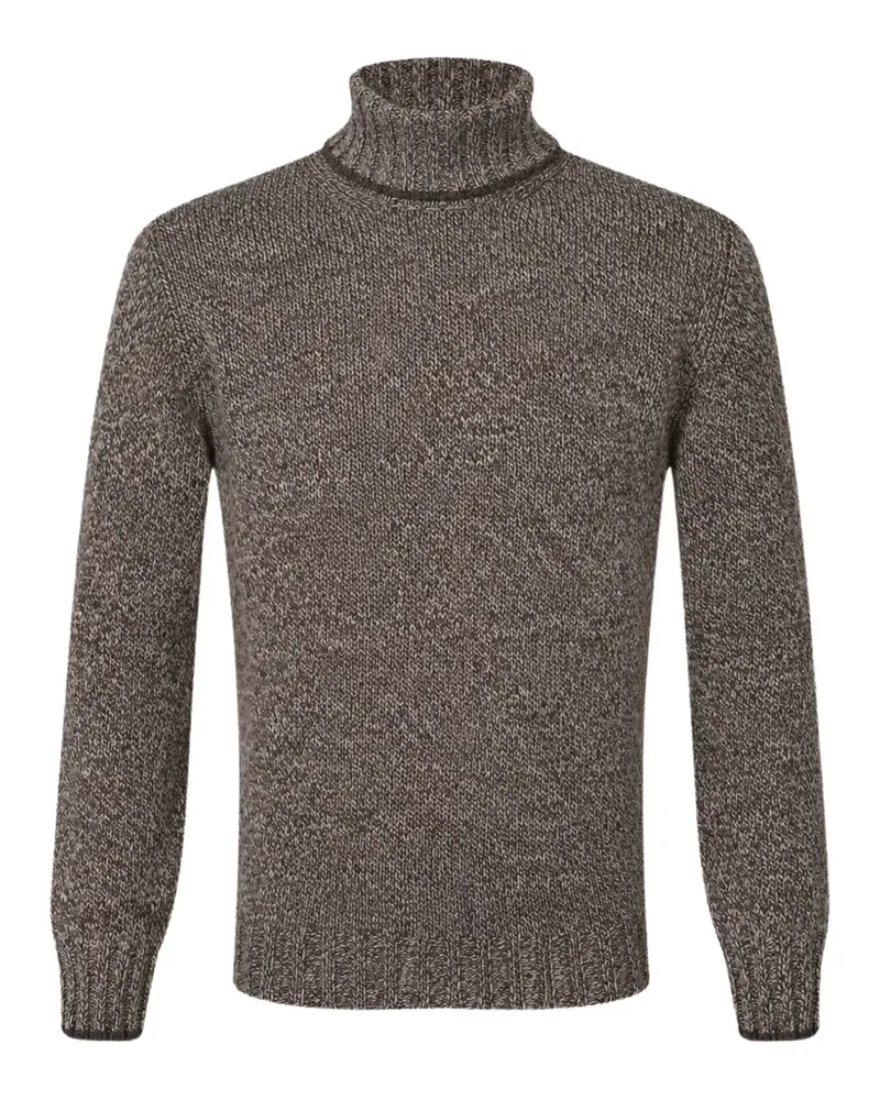 Gran Sasso Melierter Pullover mit Rollkragen - Braun Braun
