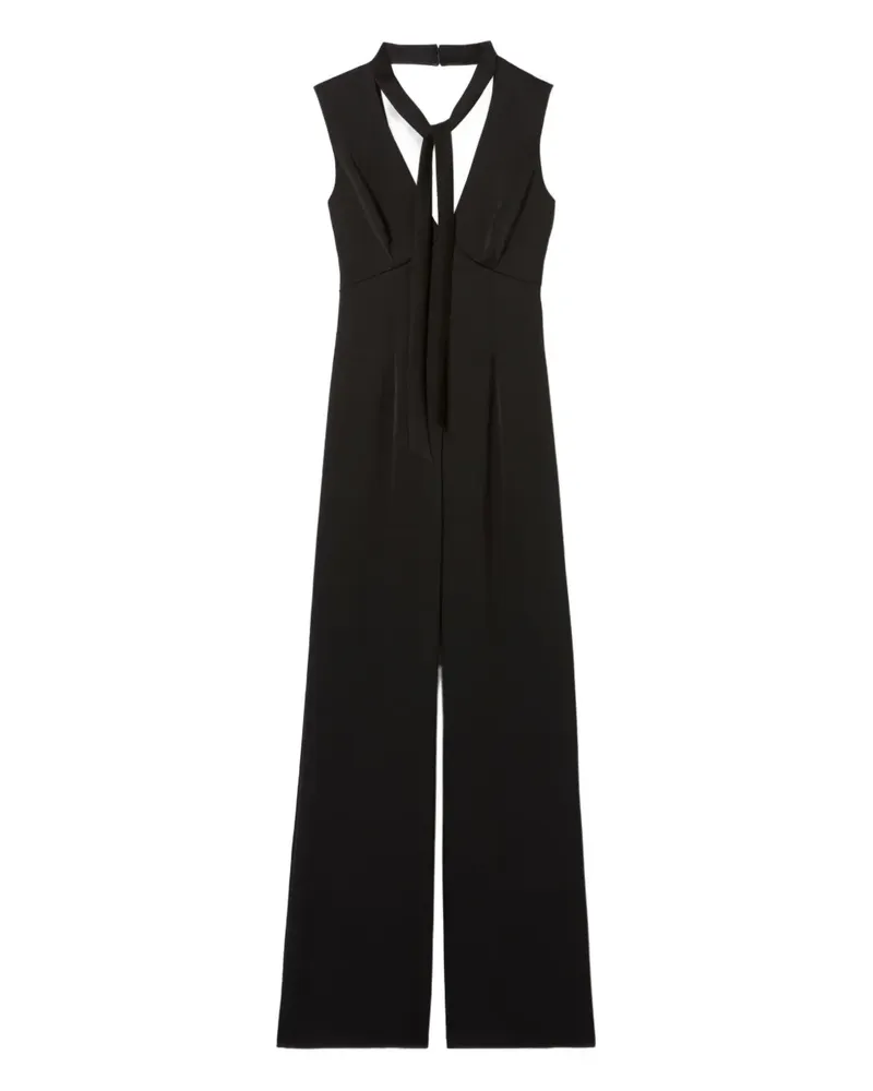 Claudie Pierlot Jumpsuit mit Schleifenkragen - Schwarz Schwarz