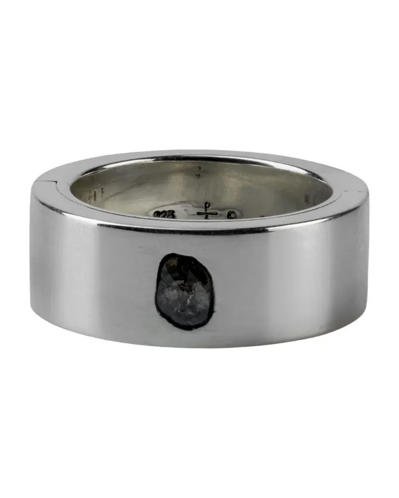 Parts Of Four Sistema Ring aus Sterlingsilber mit Diamant Silber