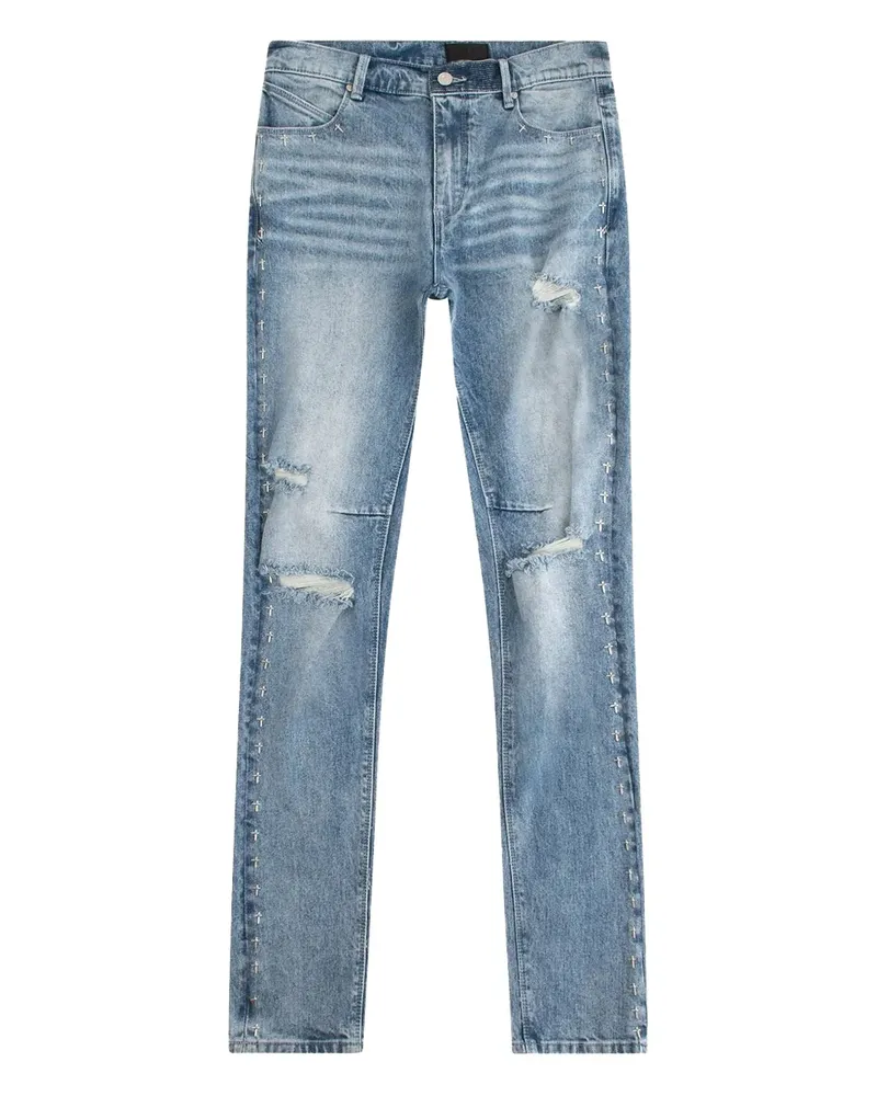 RTA Bootcut-Jeans im Distressed-Look - Blau Blau