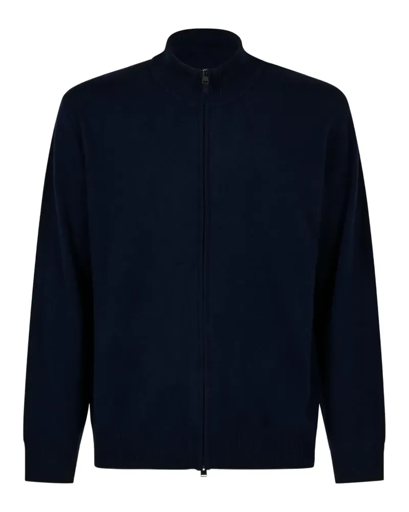 Canali Cardigan mit Reißverschluss - Blau Blau