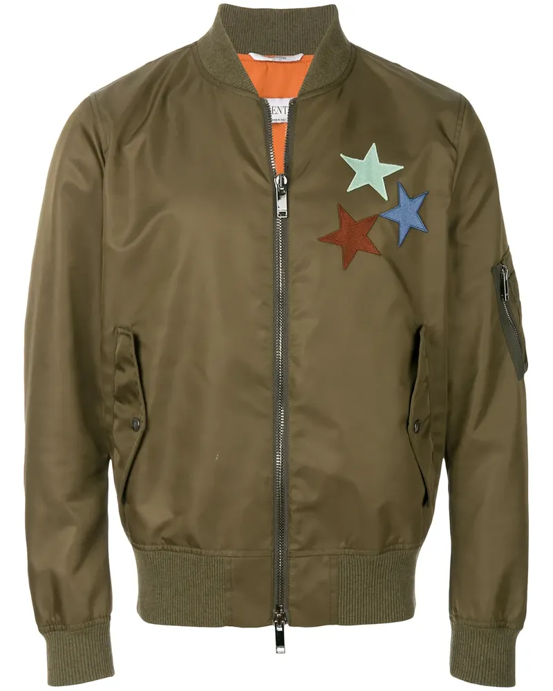 Valentino Garavani Jacke in Patchwork-Optik - Grün Grün