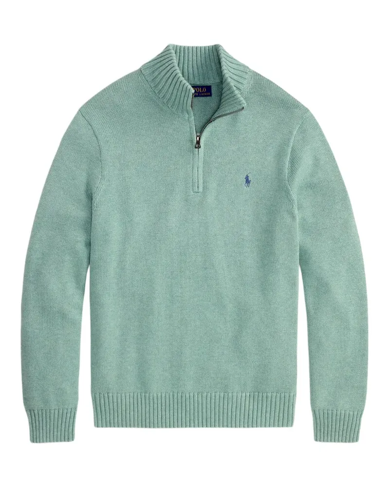 Ralph Lauren Pullover mit kurzem Reißverschluss - Grün Grün