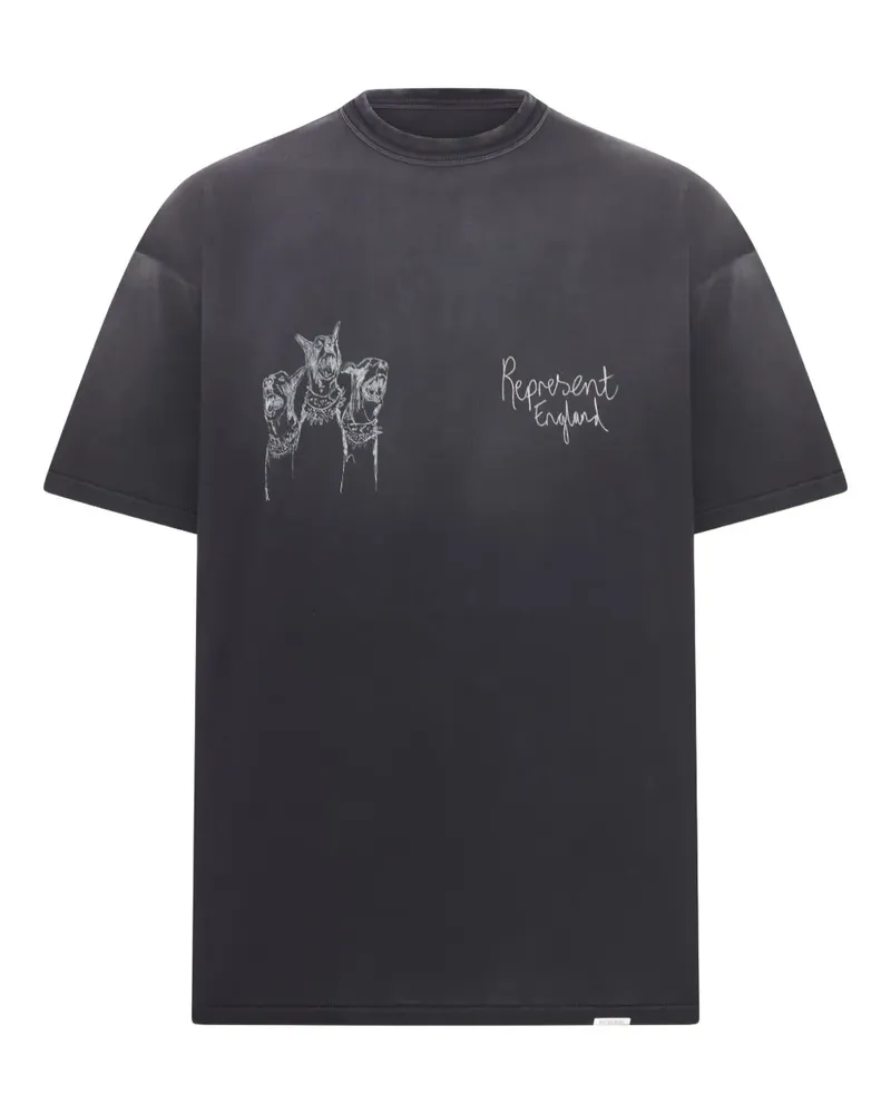 REPRESENT T-Shirt mit Rundhalsausschnitt - Schwarz Schwarz