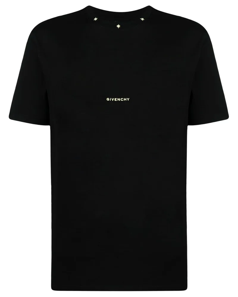 Givenchy T-Shirt mit Sternstickerei - Schwarz Schwarz