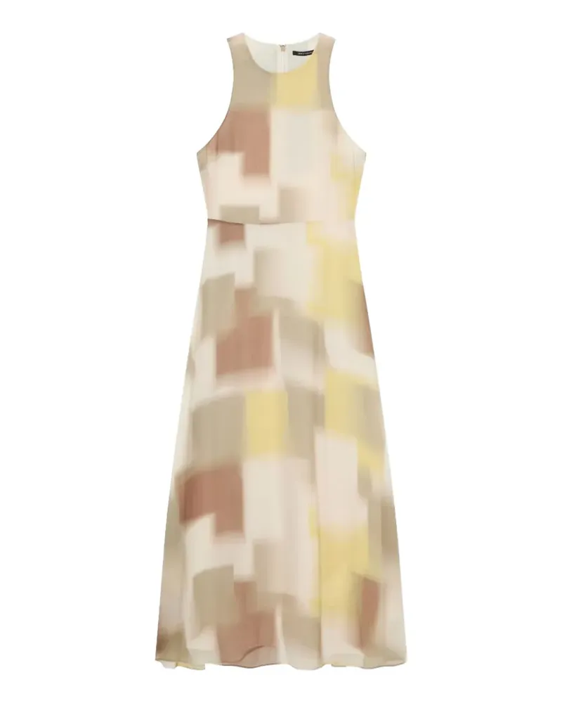Armani Exchange Midikleid mit abstraktem Print - Nude Nude