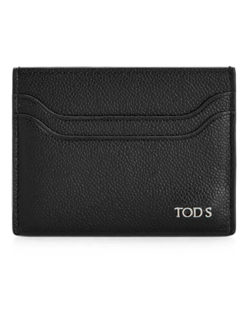 TOD'S card holder in leather - Schwarz Schwarz