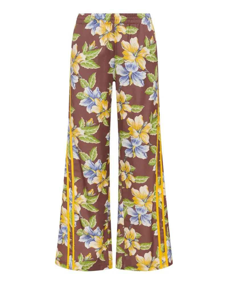 The Upside Isla Juliet floral-print side-stripe track pants - Braun Braun