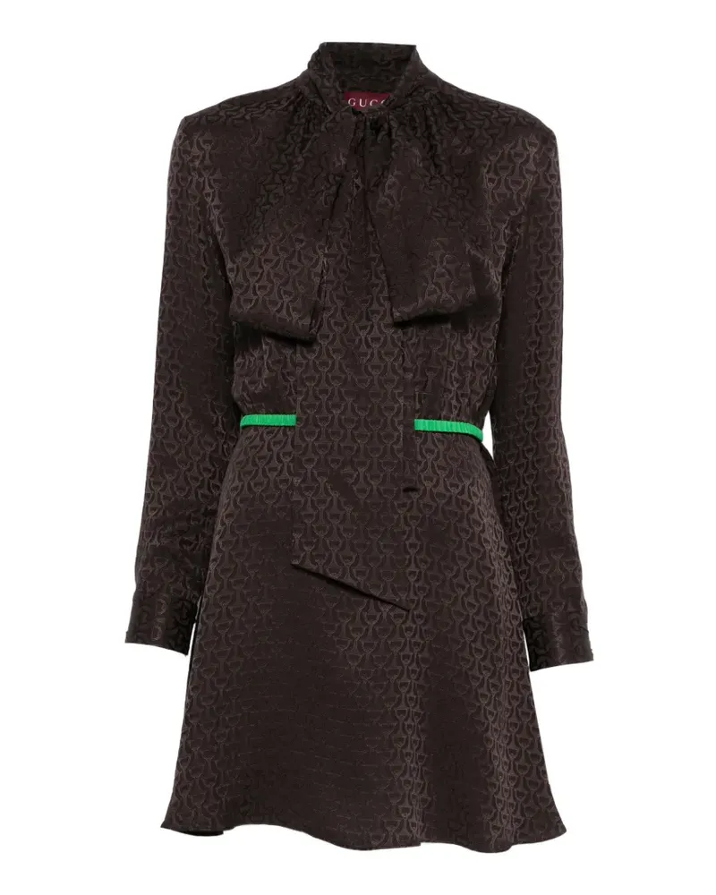Gucci Kleid mit Jacquardmuster - Braun Braun