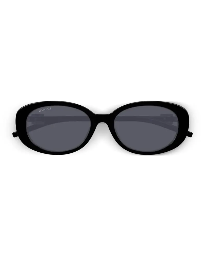 Gucci logo-detail sunglasses - Schwarz Schwarz