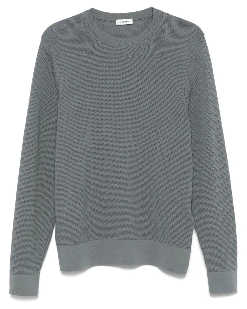 Sandro Strukturierter Strickpullover - Blau Blau