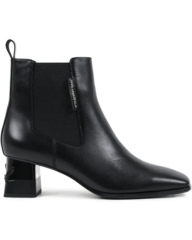 Karl Lagerfeld Kayla Stiefeletten mit eckigem Absatz 60mm - Schwarz Schwarz