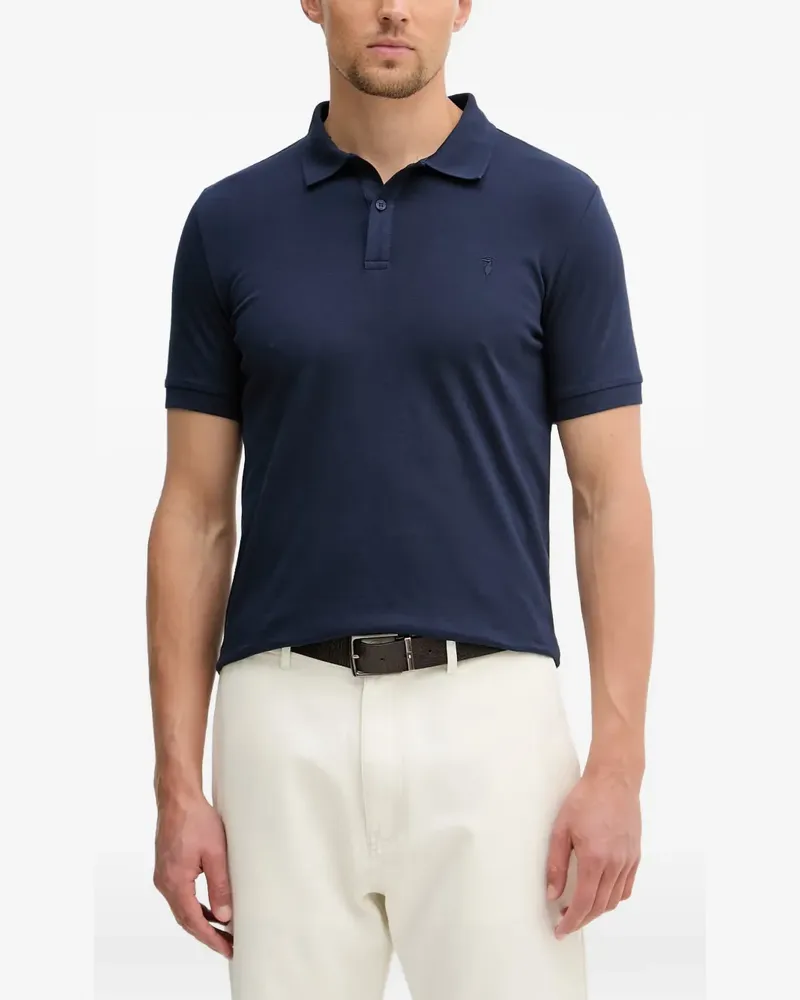 Trussardi Poloshirt mit Logo-Stickerei - Blau Blau