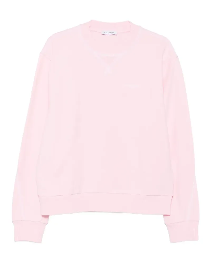Givenchy Sweatshirt mit Logo-Stickerei - Rosa Rosa