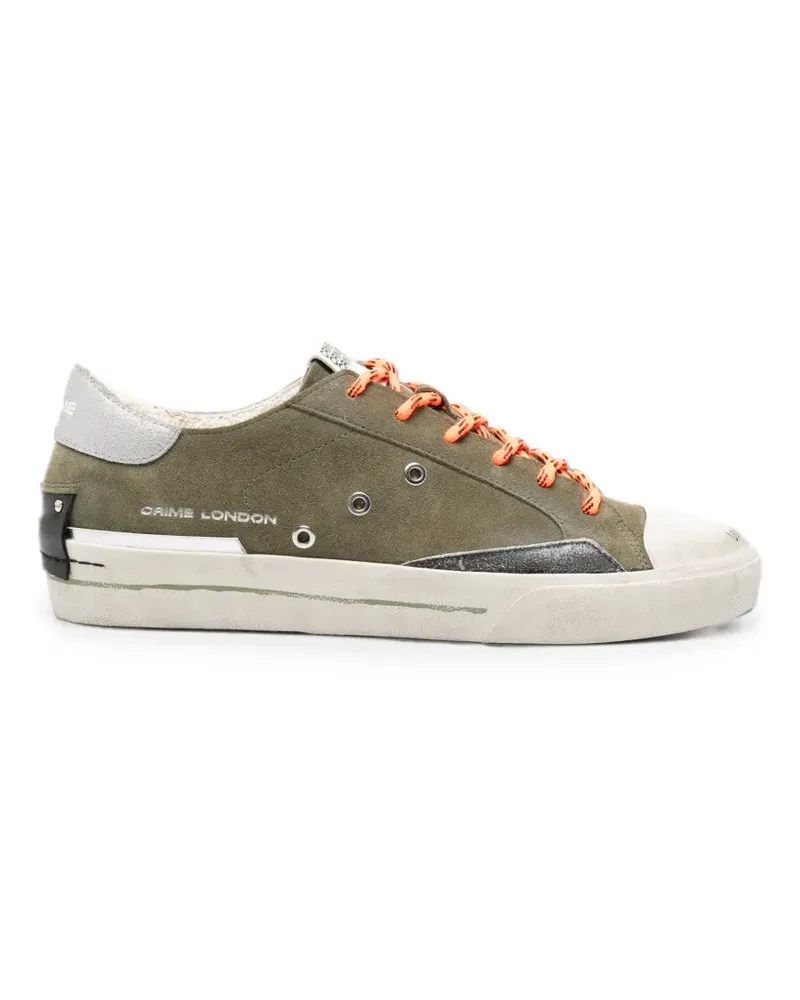 Crime Recut Low Sneakers im Distressed-Look - Grün Grün