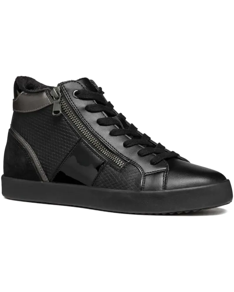 Geox Sneakers mit Reißverschluss - Schwarz Schwarz
