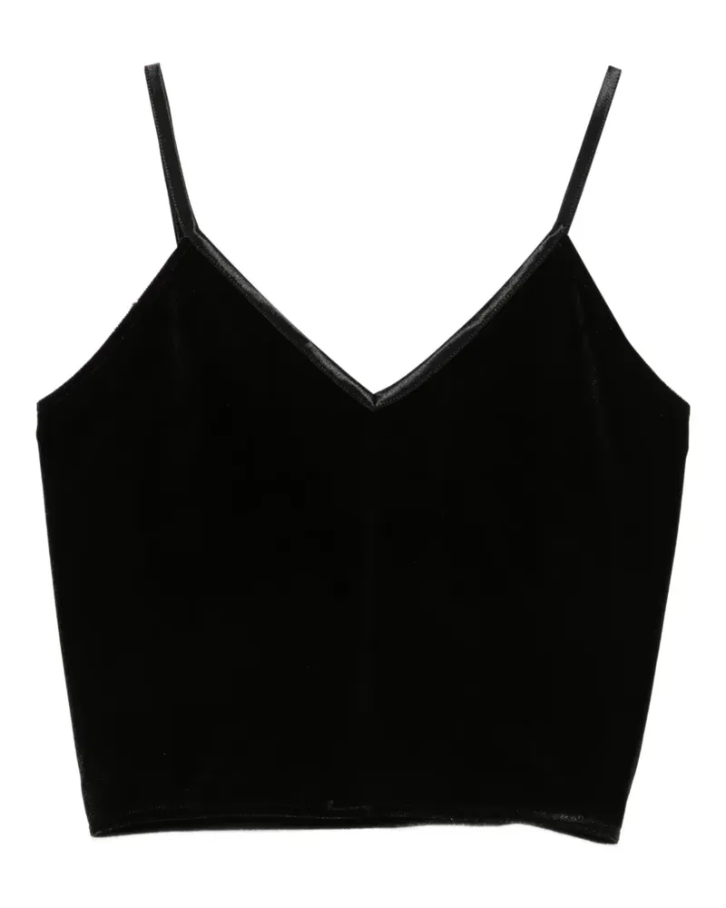 forte_forte Tanktop mit V-Ausschnitt - Schwarz Schwarz