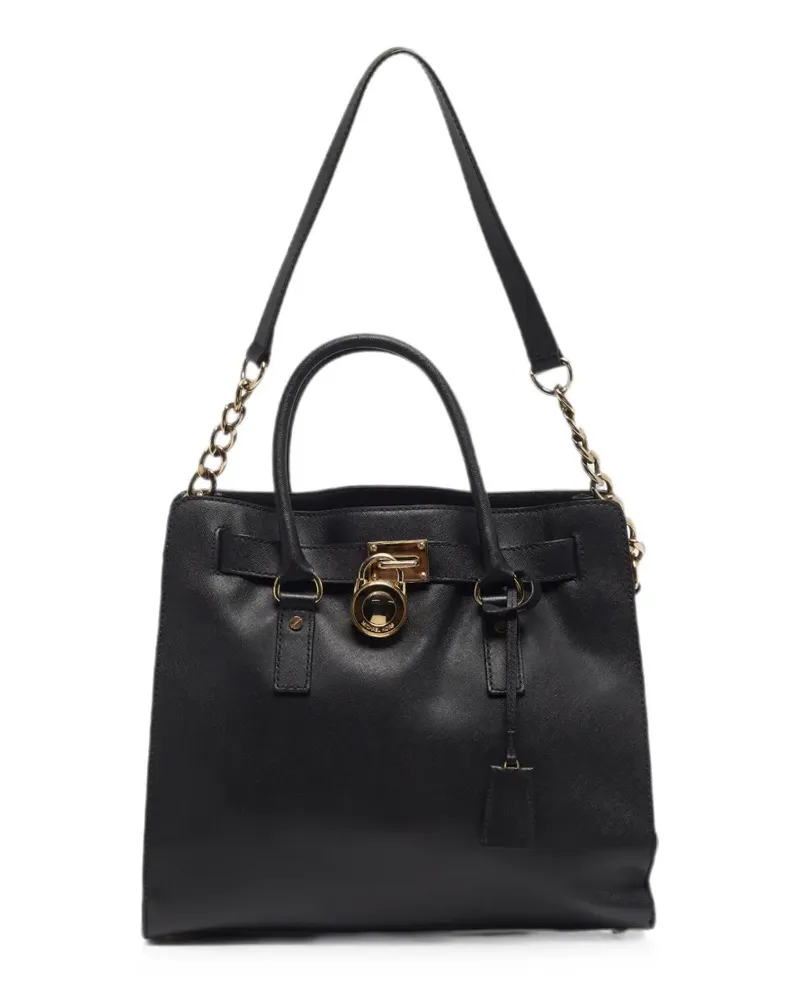 Michael Kors Hamilton leather tote bag - Schwarz Schwarz