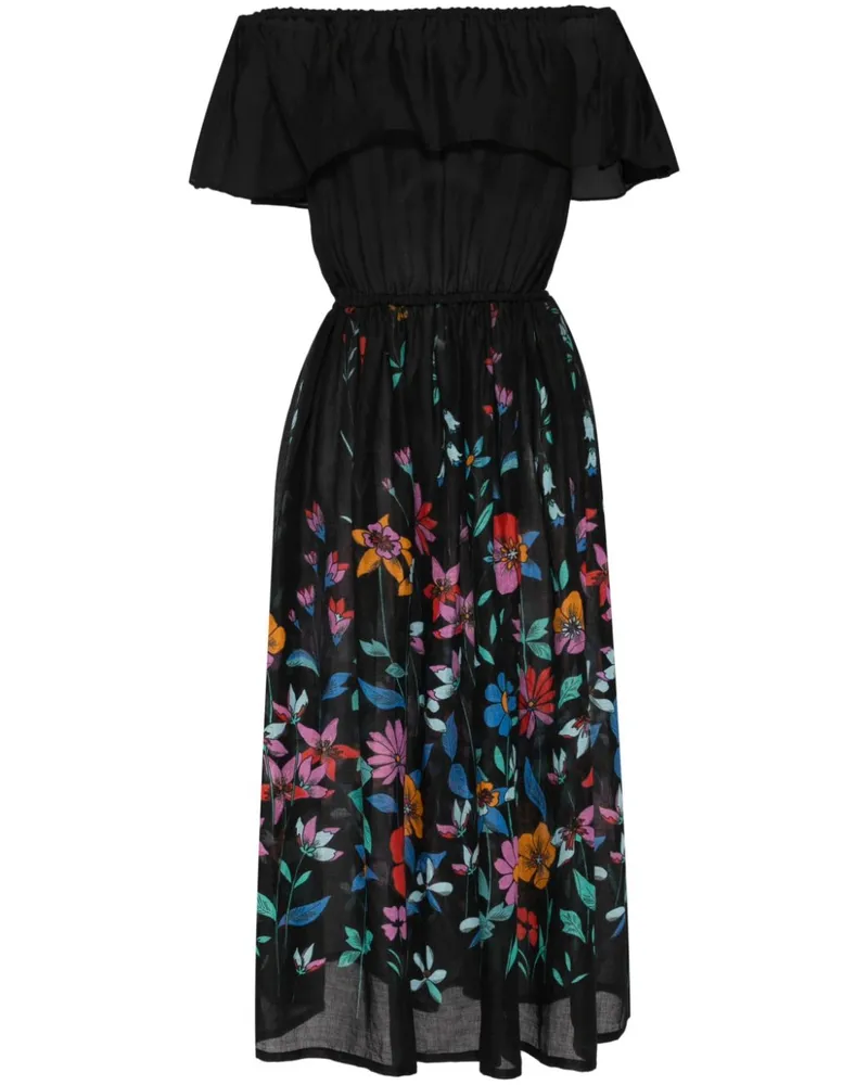 Bambah Schulterfreies Kleid - Schwarz Schwarz